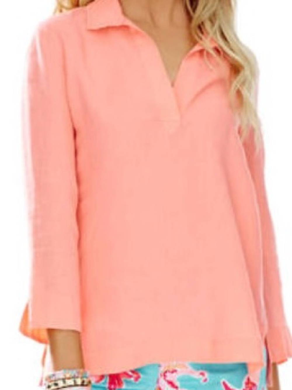 Lilly Pulitzer Gasparilla Linen Tunic Top